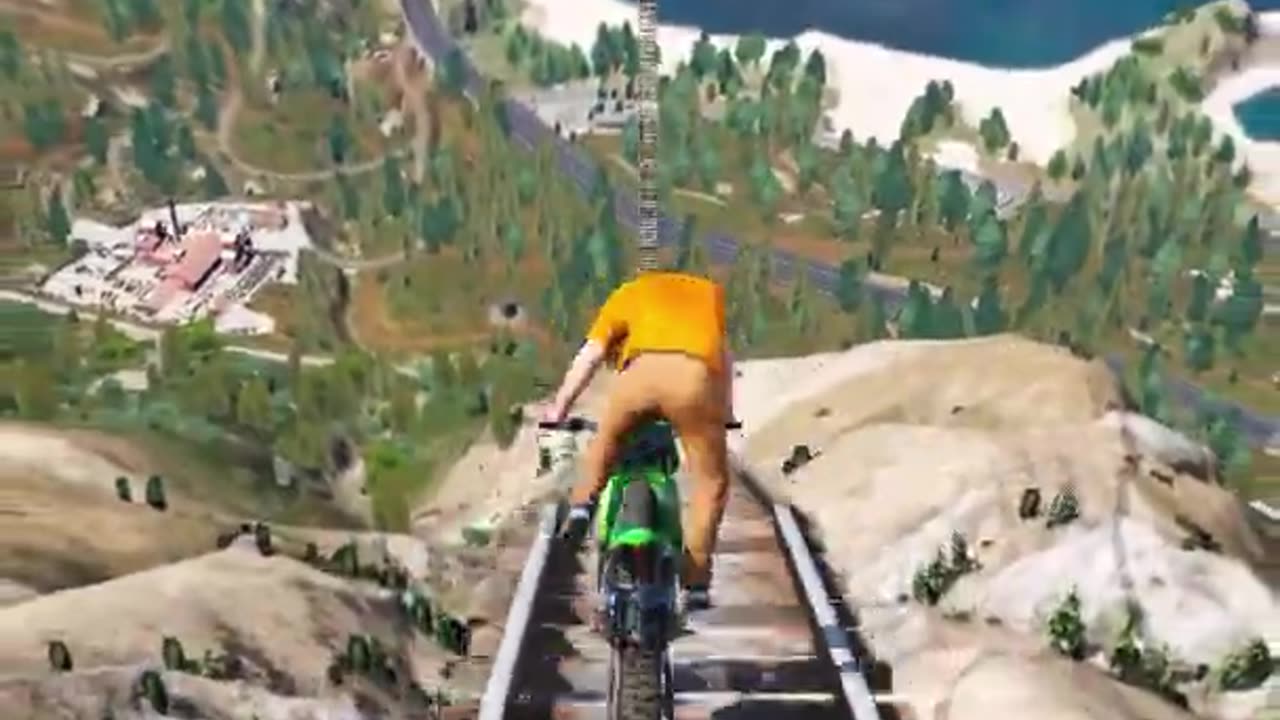 Gta 5 Dangerous Stunts On Mount Chiliad Episode 1