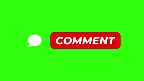 Green screen comment button free to use