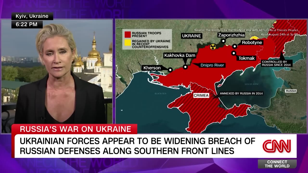 Ukrainian forces appear to make headway on the southern front lines