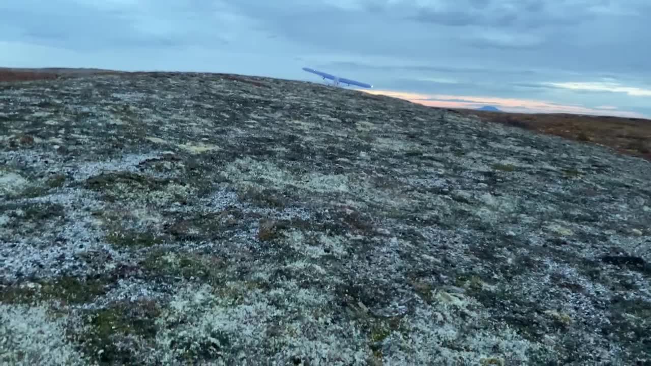 Taking off from the top of a mountain