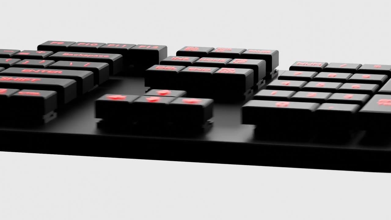 Keyboard 3D Product Visualization