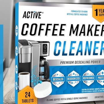 Coffee Machine Cleaner Descaler Tablets - 24 Count
