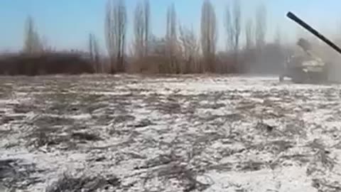 Russian GRAD heavy fire in Svatovo