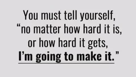 I Am Going To Make It.