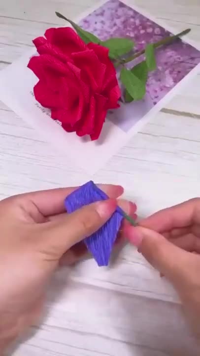 Paper flower 3D | Beautiful Flower Rose Paper Craft Ideas