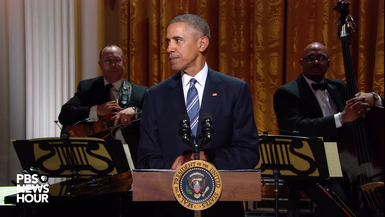 Watch President Obama speak -- and sing -- at White House tribute to Ray Charles