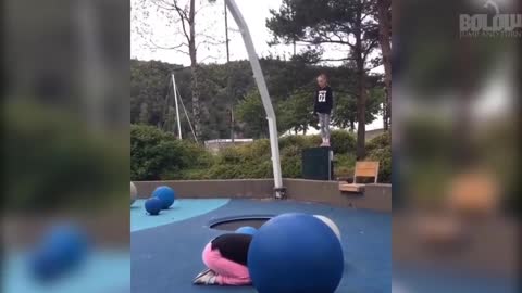 funny backflip fails.