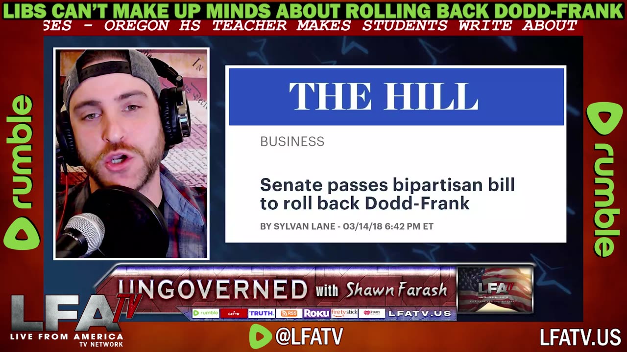 LFA TV CLIP: LIBS CONFUSED OVER DODD/FRANK!