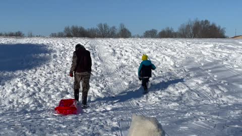 January 2022 Phillips Family Sledding