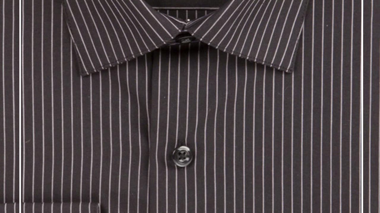 "Make a Statement: Pin Striped Dress Shirt by La Mode Men's | Elevate Your Formal Look!"