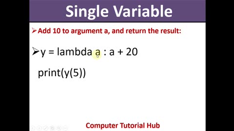 LAMBDA in python language