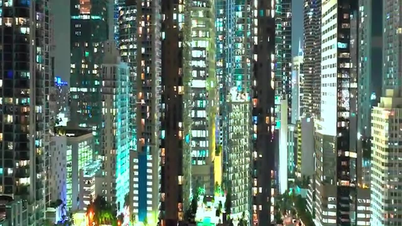 Miami, Florida, USA by Drone - 4K VideoHDR]