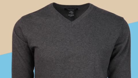 Cozy up in style this season with La Mode Men's V-neck sweaters