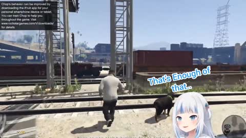 Gura GTA Dog Chop cutscene