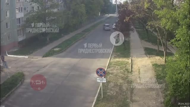 Security Footage From The Attack In Transnistria (Moldova) Blaiming Russia And Ukraine