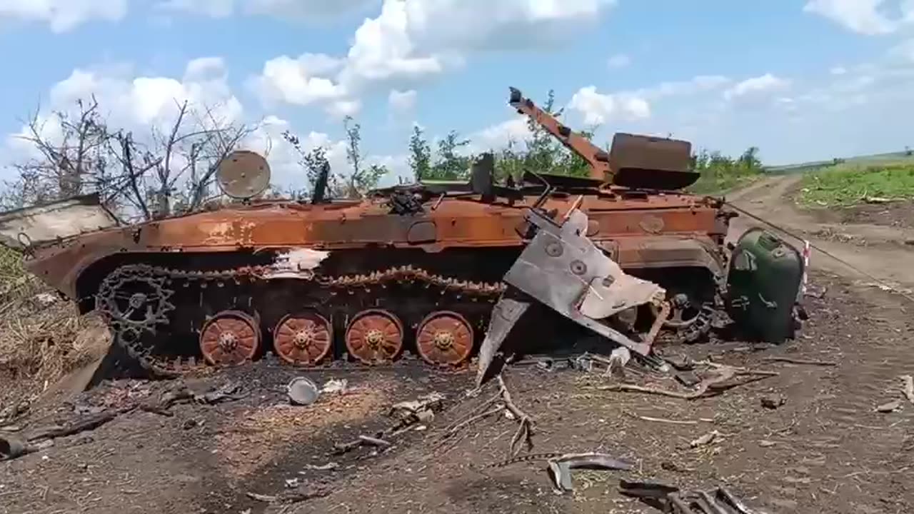 Video of a destroyed AFU BMP-1 in the Polog area of Zaporizhzhya region.