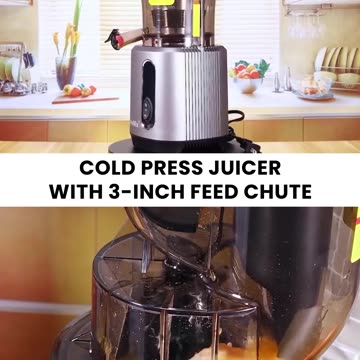 Cold Press Juicer with 3-Inch Wide Feed Chute