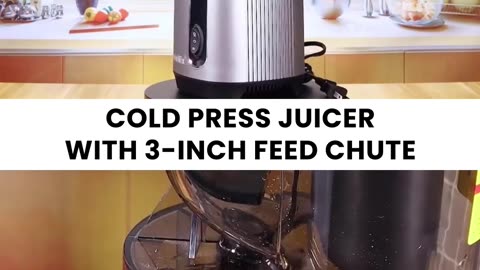 Cold Press Juicer with 3-Inch Wide Feed Chute