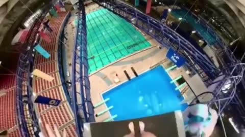 Pool jumping “X”