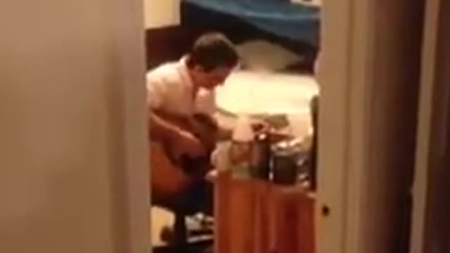 1:30 am -- i hear my roommate sucking ass at guitar