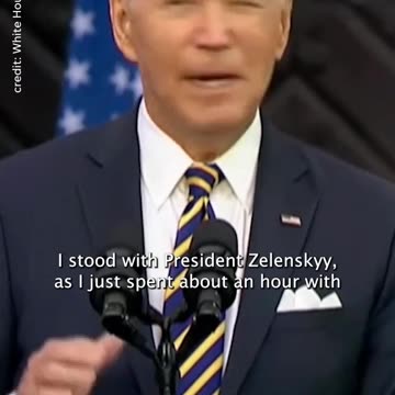 Biden's evening speech Vilnius University......