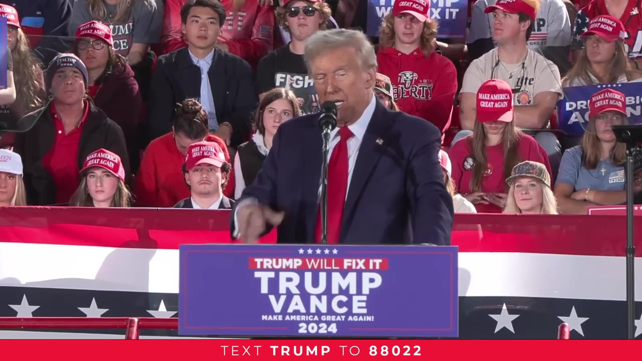 President Trump in Raleigh, NC