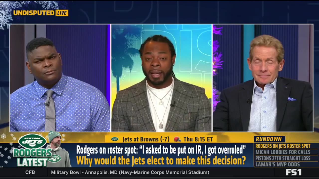 UNDISPUTED Skip Bayless reacts Aaron Rodgers didn't want Jets to activate him off IR