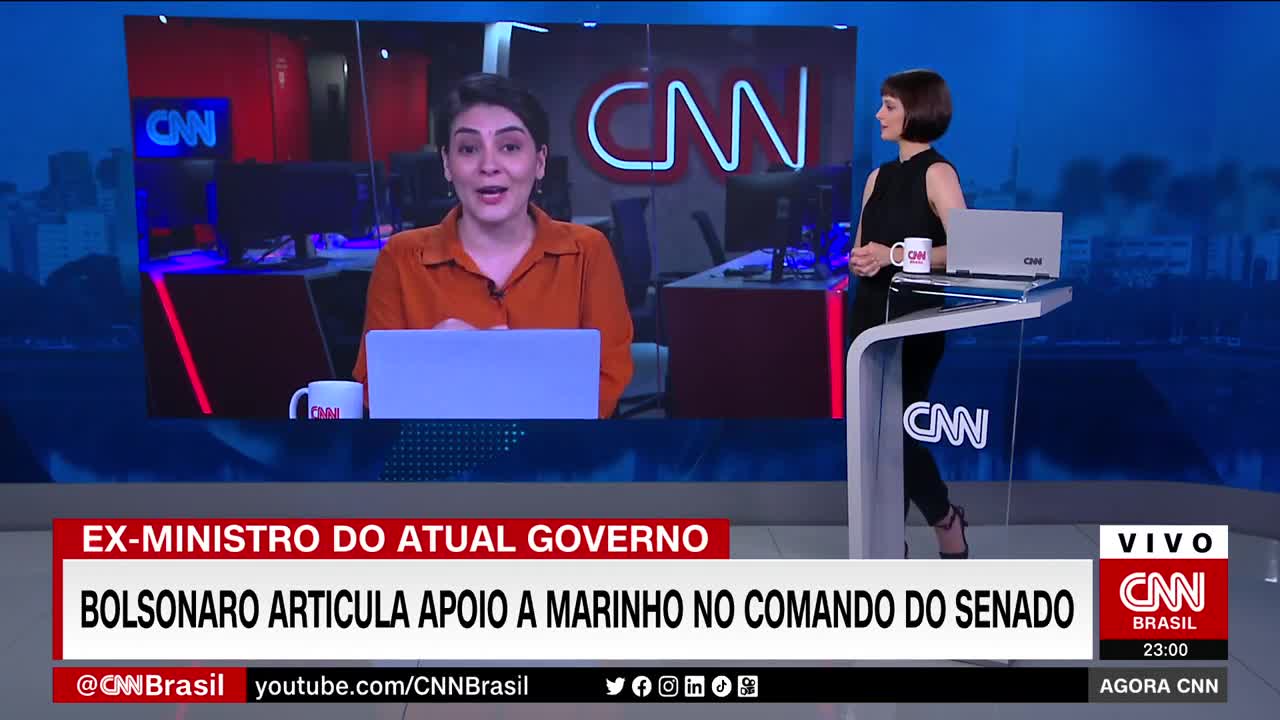 Bolsonaro articula apoio a Marinho no comando do Senado | AGORA CNN