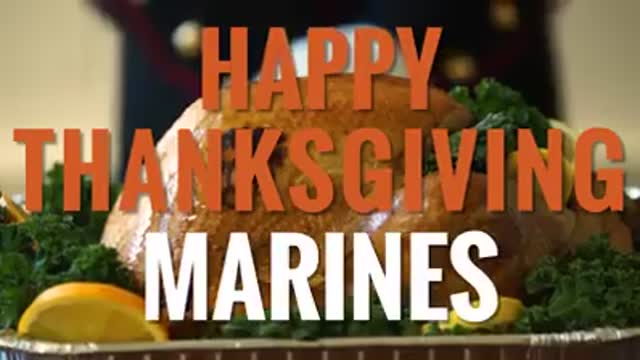 Military - Holidays Happy Thanksgiving Marines