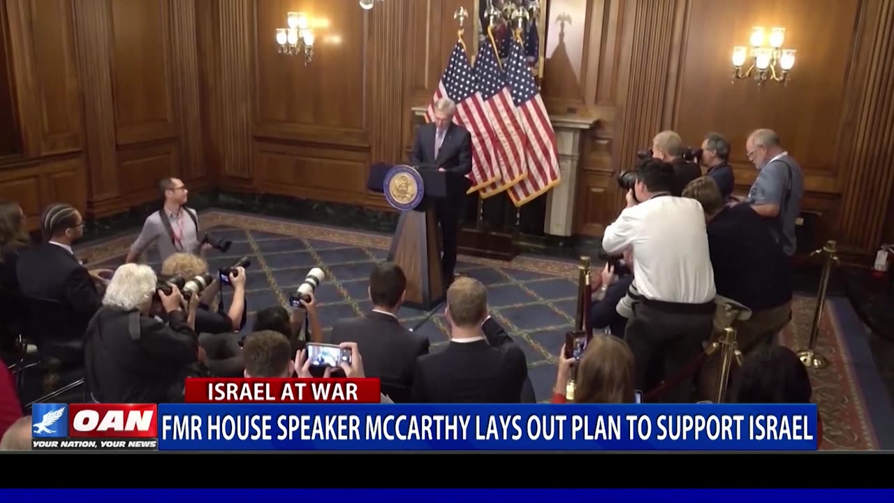 Fmr House Speaker McCarthy Lays Out Plan To Support Israel