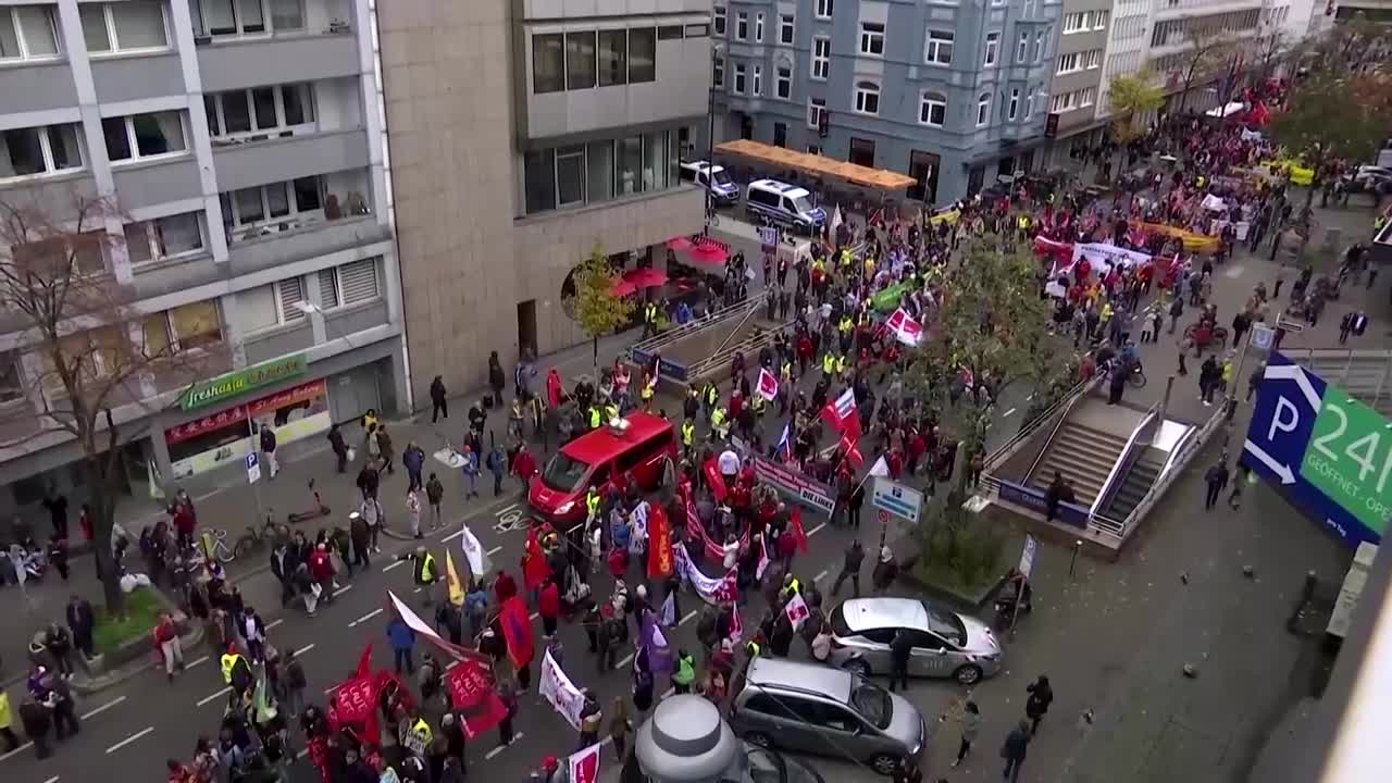 Protesters in Germany demand energy relief