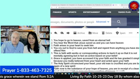 Oct25, 2023 Living By Faith Day18 How Does Faith Work? Salvation Alone? Plus Work? -Romans5:2A