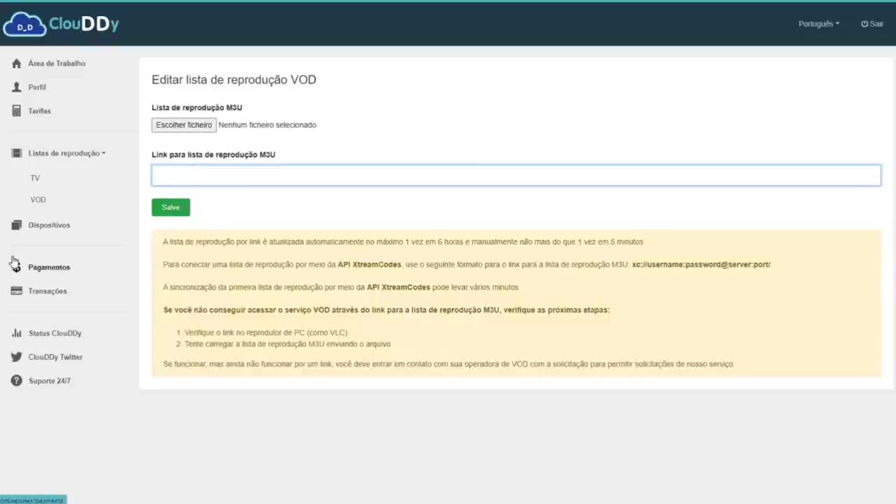 TUTORIAL COMPLETO PARA INSERIR A LISTA NO CLOUDDY + ATIVAÇÃO
