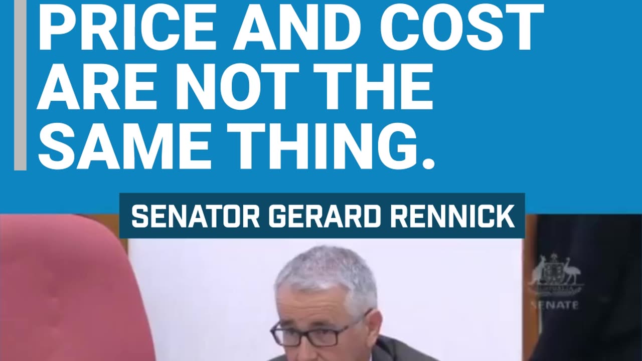 In estimates the energy department was caught out confusing pricing and costing.