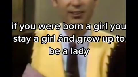 Mister Rogers teaches children the Two Genders