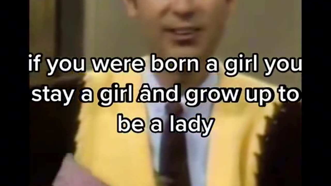 Mister Rogers teaches children the Two Genders