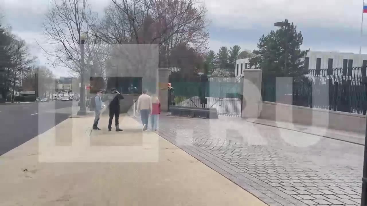 In Washington, the police stopped a young man who wanted to lay flowers at the Russian Embassy