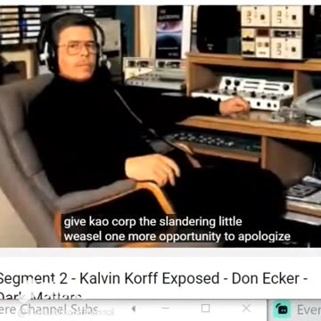 So funny clip of Art Bell calling Korff slandering weasel on air Classic!