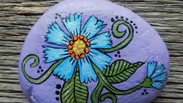 diy Beautiful colorful rock and stone painting ideas