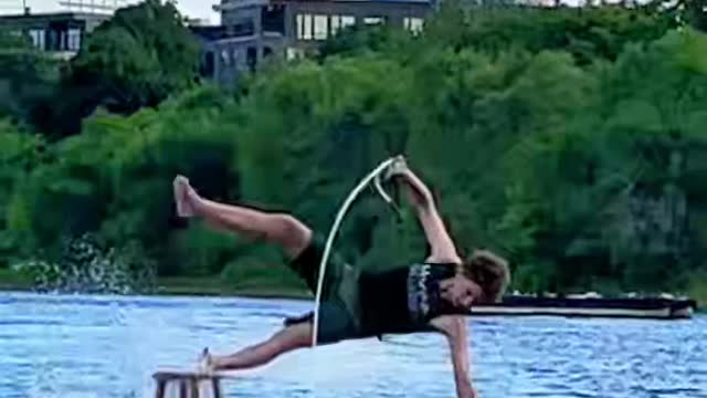 Barstool Waterski Kid Was Looking Good - Until he Wasn't