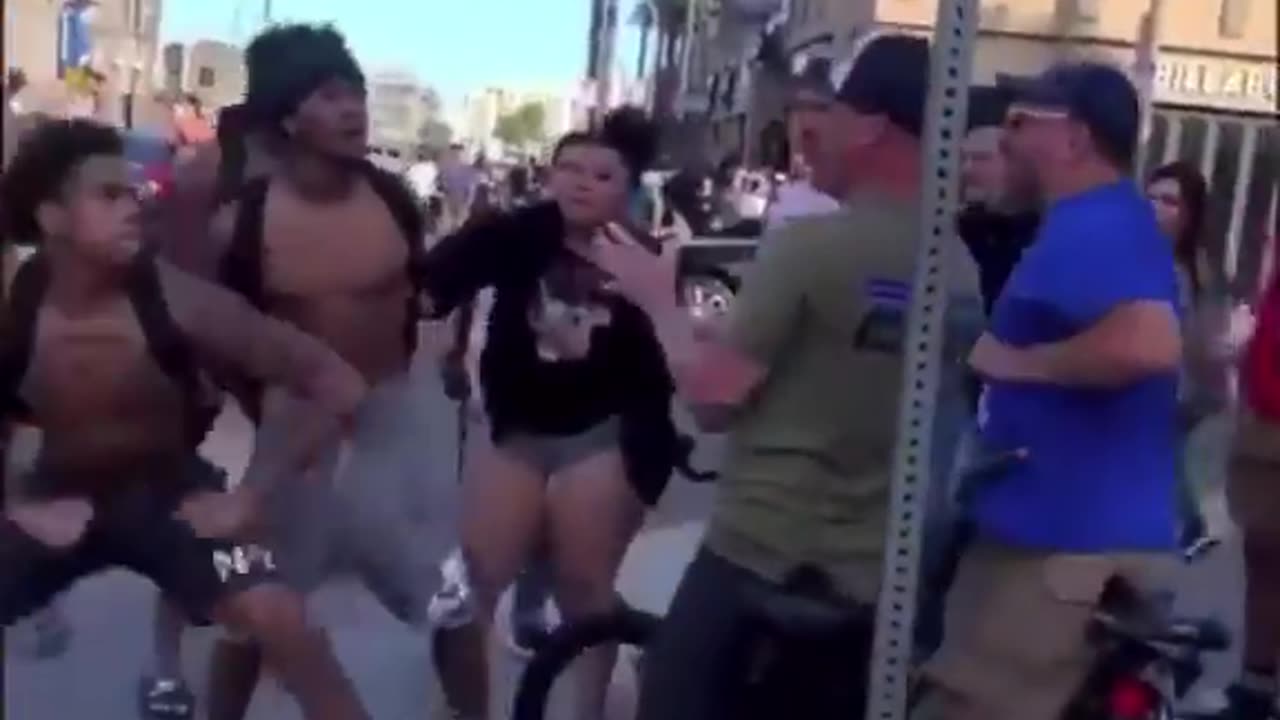 White Guy Gets Knocked Out For Calling The N Word!!!!