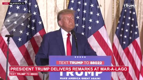 45th President Donald Trump Delivers Remarks From Mar-a-Lago Following Arraignment