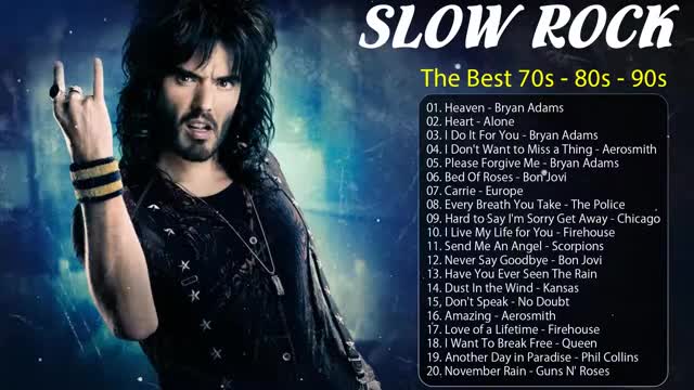 Best Slow Rock Rock Ballads 70' 80' 90'