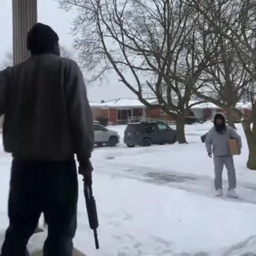 Gun Owner Ruins Package Thief's Day