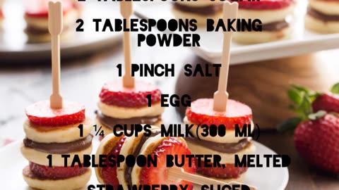 recipe of Strawberry Banana Pancake Skewers