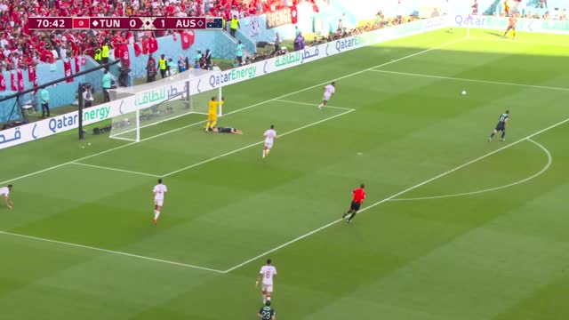 Magic header from Duke! Tunisia v Australia FIFA World Cup Qatar 2022