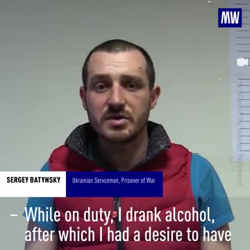 Detained Ukrainian serviceman Sergey Batynsky talks on how he raped a woman