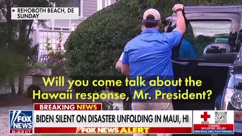 Biden "No Comment" on the Maui Fires