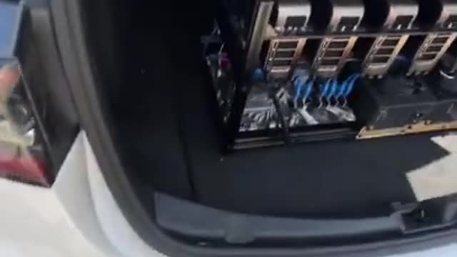 This Guy Is Mining Bitcoin In His Tesla