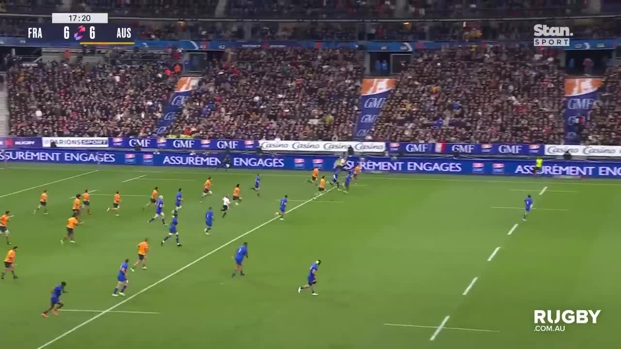 Wallabies score Try of the Year Contender vs France